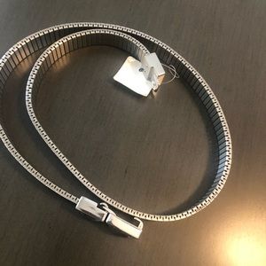 White House black market stainless steel belt color silver